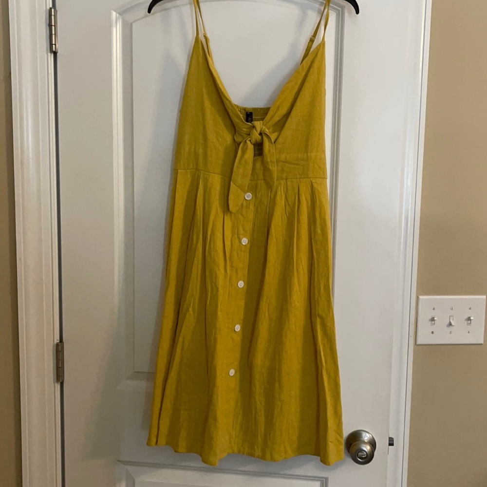 Yellow summer dress